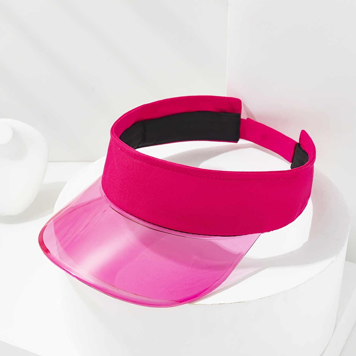 Men Women Summer Fashion Transparent Contrast Color Empty Top Hat Suitable For Outdoor Sports And Play