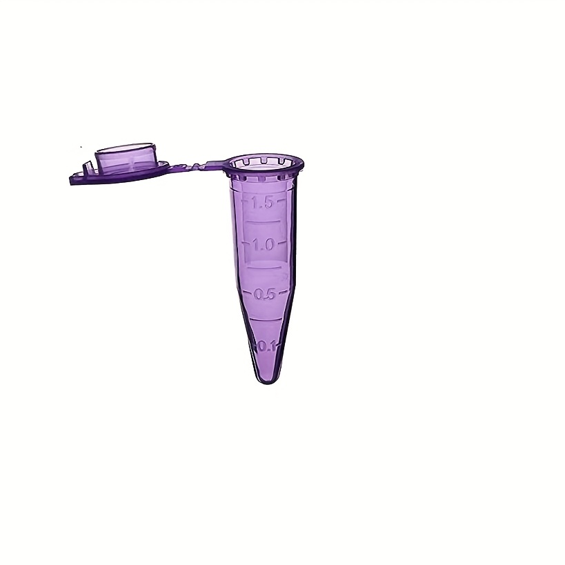 Image of 100pcs Assorted Colors Pp Graduated Microcentrifuge Tubes With Snap Cap, 1.5ml Tubes Conical Sample Vial For Laboratory