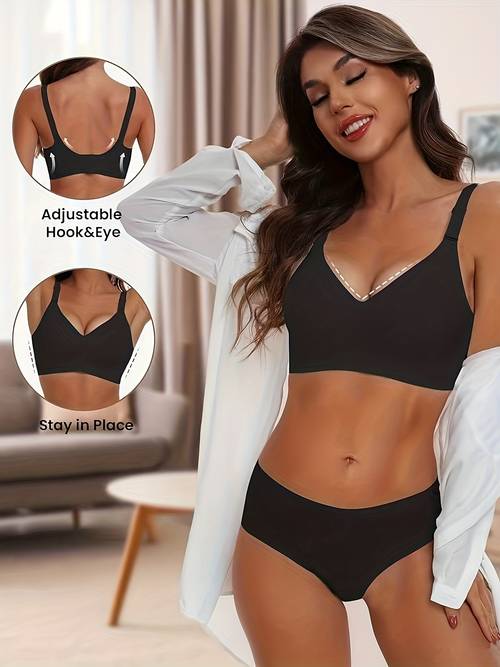 ladies daily bra jelly soft support no steel 2025 high super soft fabric comfortable and sporty versatile underwear
