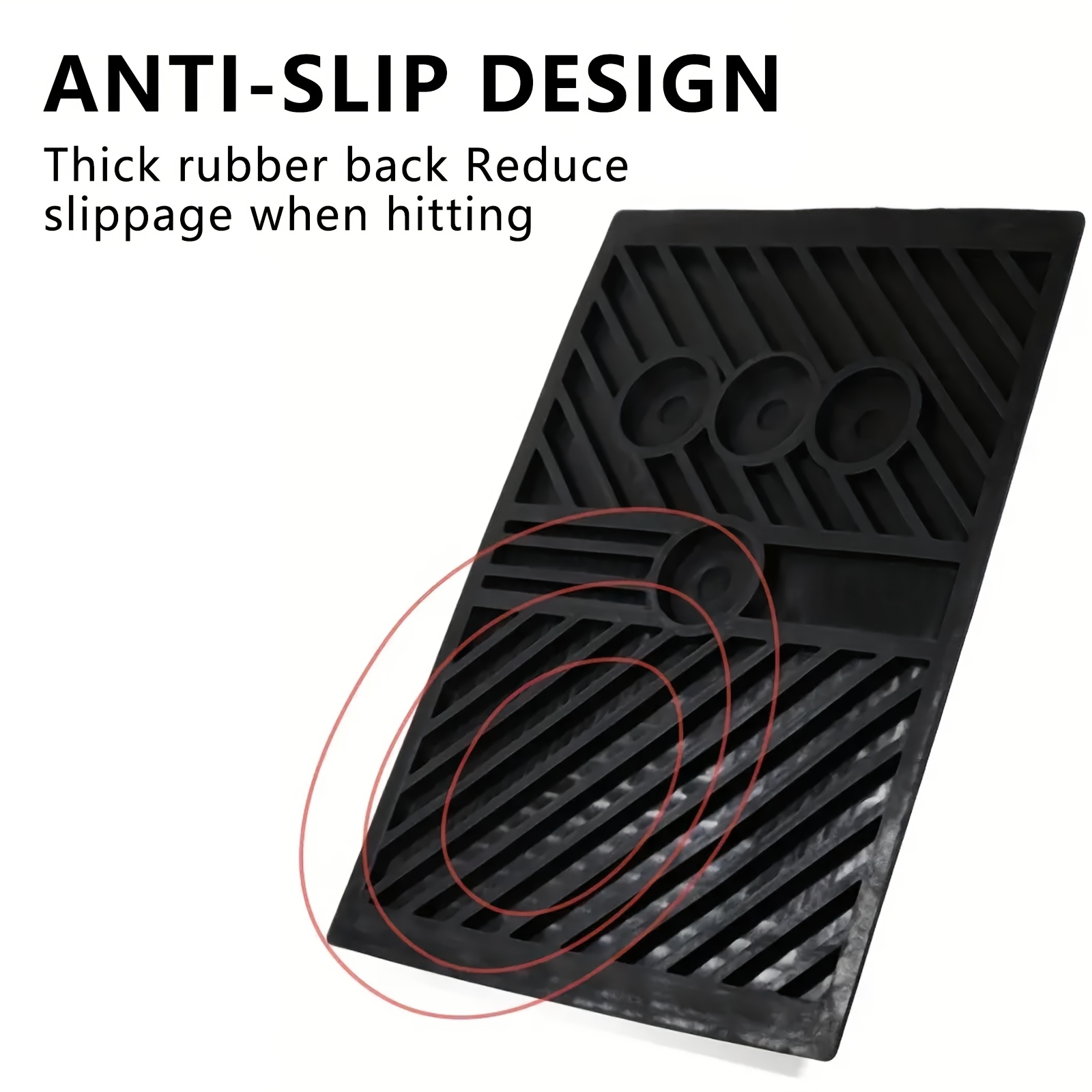TEMU 1pc Golf Training Mat With Swing Detection & Zone - Real-time Swing , Portable Indoor/outdoor Practice Mat With Alignment Guide For All Skill