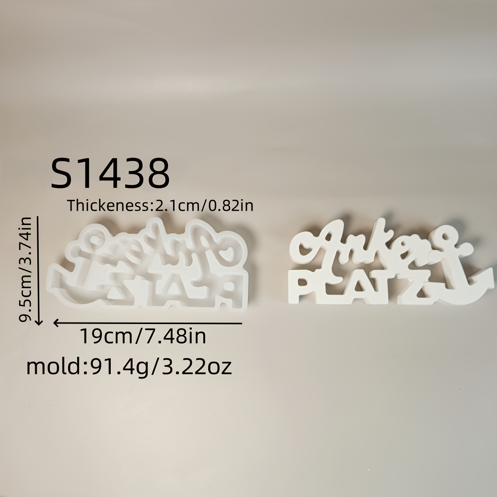 Image of Silicone Molds For Resin Casting, Including 3d Decoration, Candle Making, Gypsum Decoration, And Home Decor Epoxy Resin Molds, Model S1438