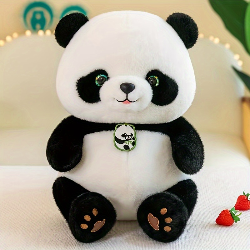 

Adorable Lifelike Panda Plush Toy, 10.24" - Perfect Gift For Teens & Room Decor, Ideal For & Christmas Panda Stuffed Animal Panda Toy