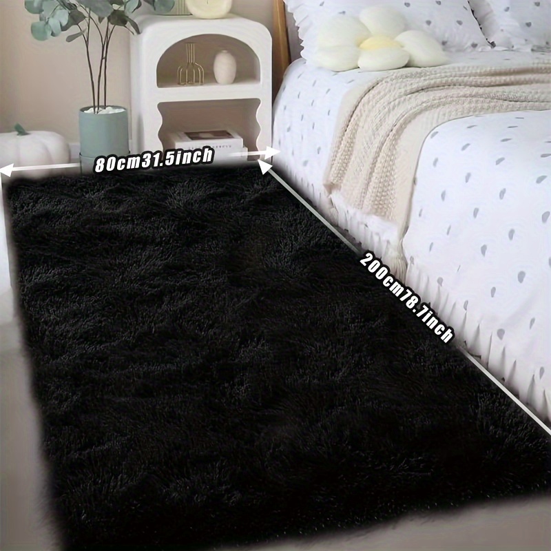 1 tie dye plush soft indoor area rug modern plush carpet non slip suitable for living room and bedroom areas home decor fluffy carpet