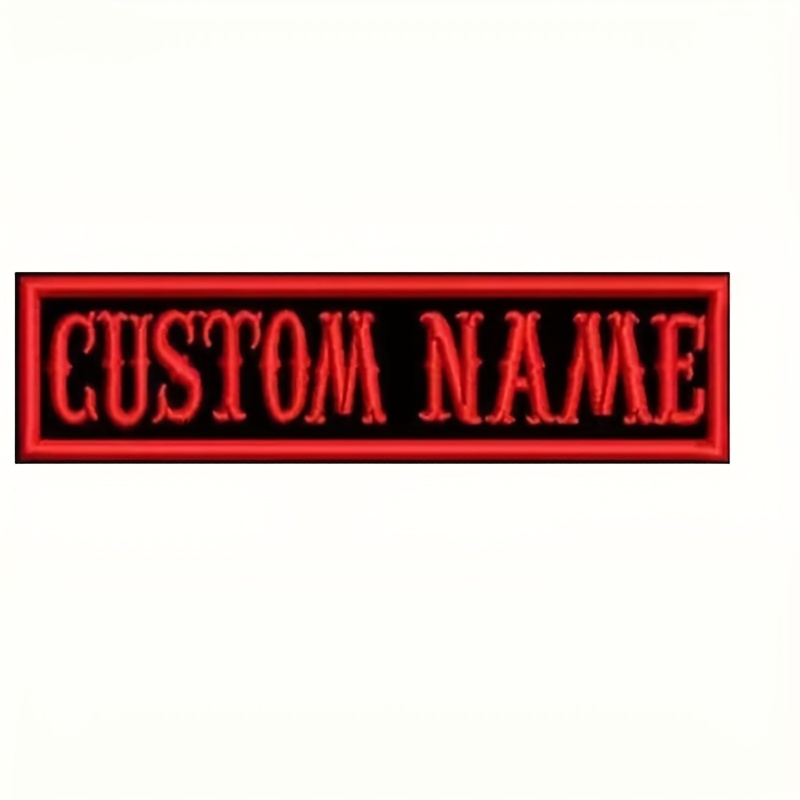 TEMU Rare Font Cf Embroidery Custom Size 3×1 Inch, Custom Embroidery, Durable And Personalized, Suitable For Women's Novelty Patches, Custom
