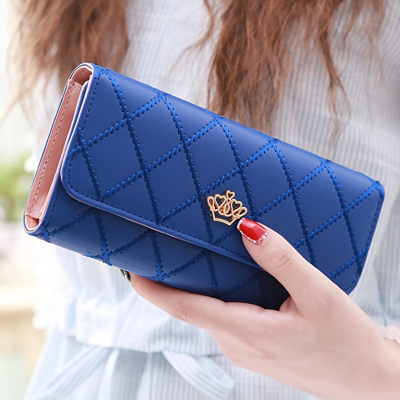 Women Genuine Leather Long Clutch Wallet Phone Bag