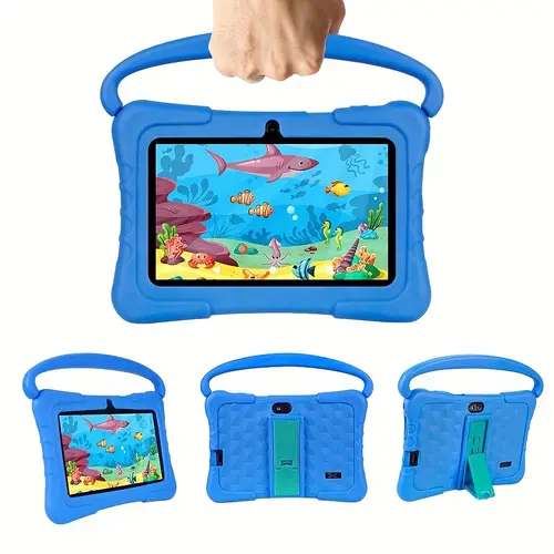 kids tablet 7 inch kids tablets 32gb 2gb android11 tablet for 14 with 2 4g wifi gms eye protection educational tablet with silicone case