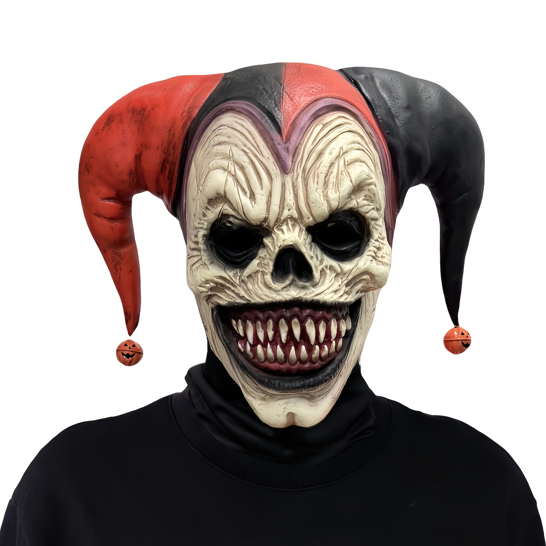 Horror Bell Clown Latex Head Mask for Halloween