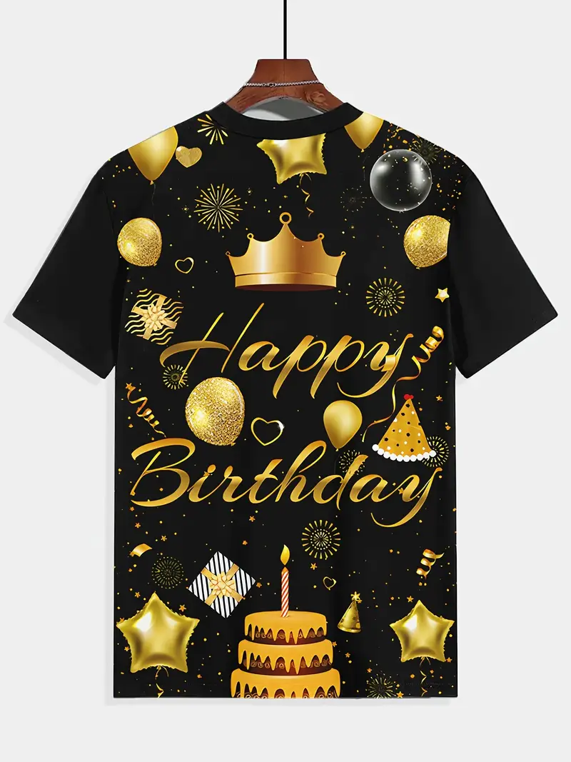 Prowenwu 3D Printed Graphic Tee - Unique Design Short Sleeve Shirt For Parties & Casual Wear