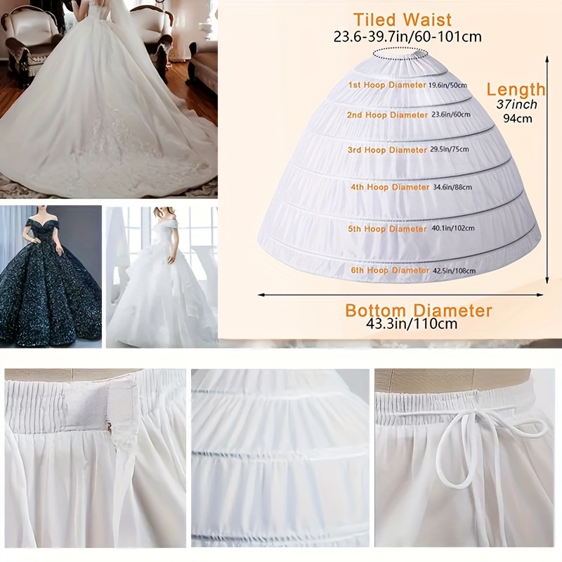 романтичное свадебное платье с 6 кольцами, пышная юбка из полиэстера, ручная стирка, подходит для размеров 2-18, свадебные бальные платья, детали 2