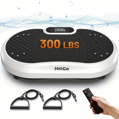 vibration board exercise machine full body vibrating platform with wireless speaker remote control and bands for shaping