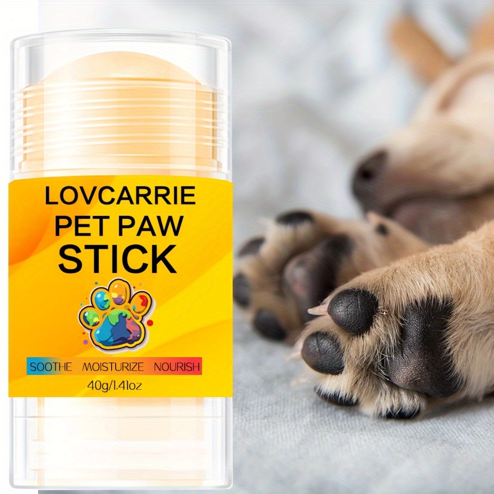 Paw Balm Stick for Dogs 40g Natural Soothing Protector Moisturizing Cream for Dry Cracked Paws Non Toxic Formula for Dogs and