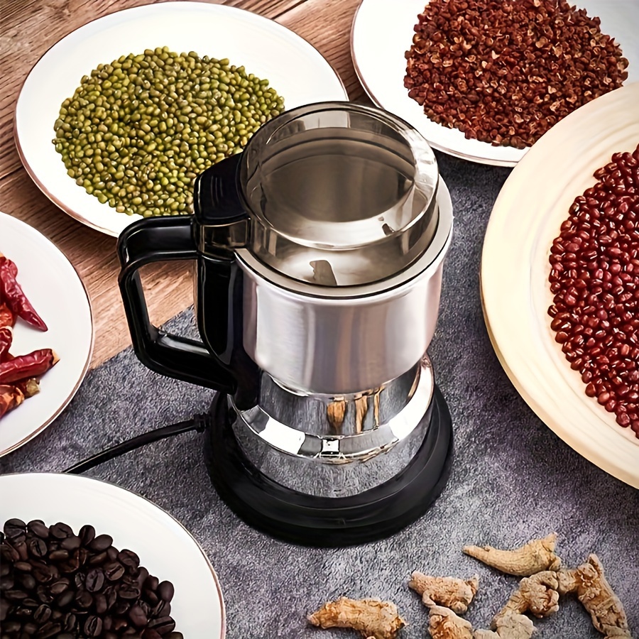 TEMU Electric Grinder With Multiple Functions, Suitable For Household Use, Small Size, Ideal For Grinding Grains And Into Fine Powder.coffee Grinder Kitchen Accessories