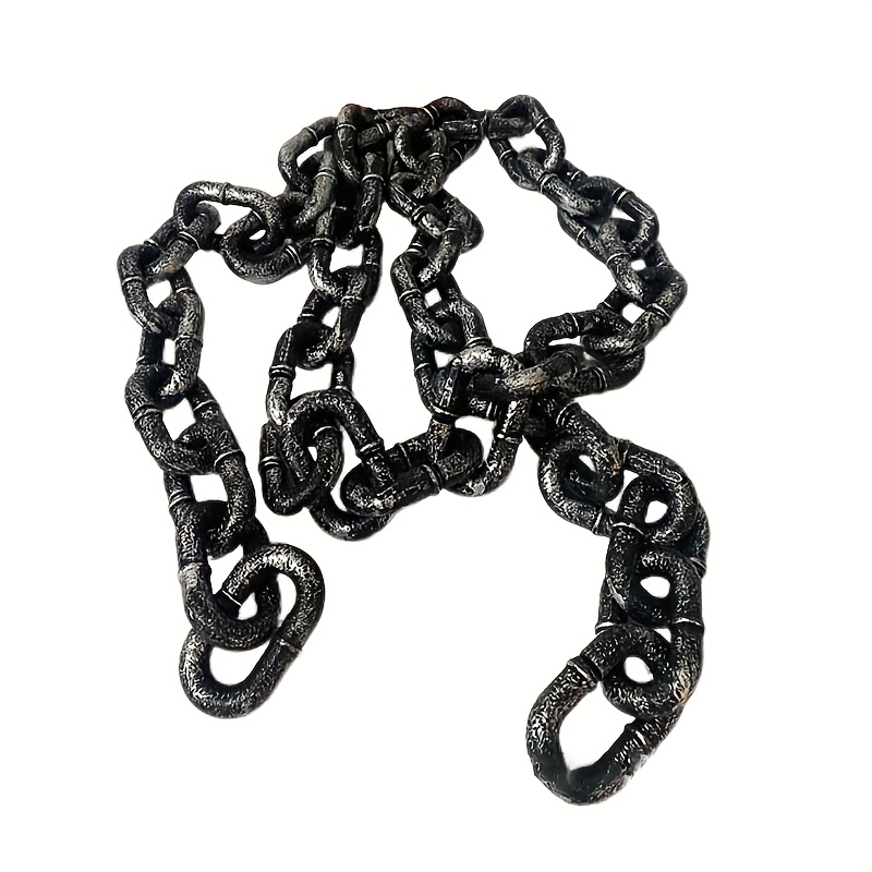Image of 1 Halloween Chain Large Plastic Link, Costume Accessory For Halloween Party Decorations And Role-playing, Masquerade Balls And Spooky Haunted House Décor, 180cm