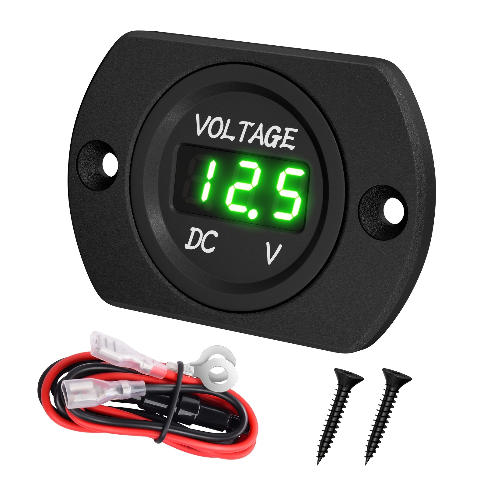 12V Digital LED Display Voltmeter, KOSO, Car Motorcycle Voltage Volt Gauge Panel Meter I.132928316