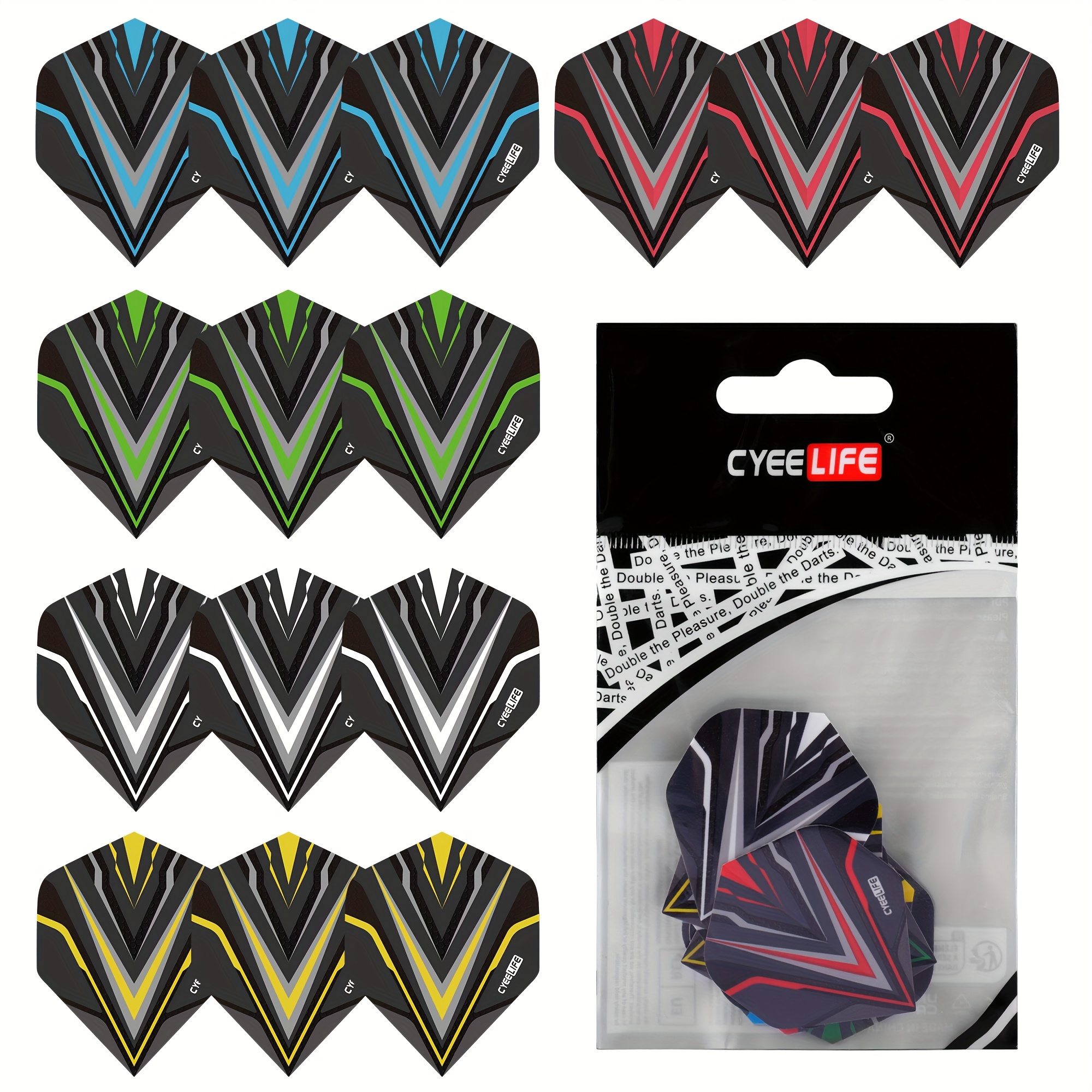 15-pack Of Pet Dart Fins, Standard Fins