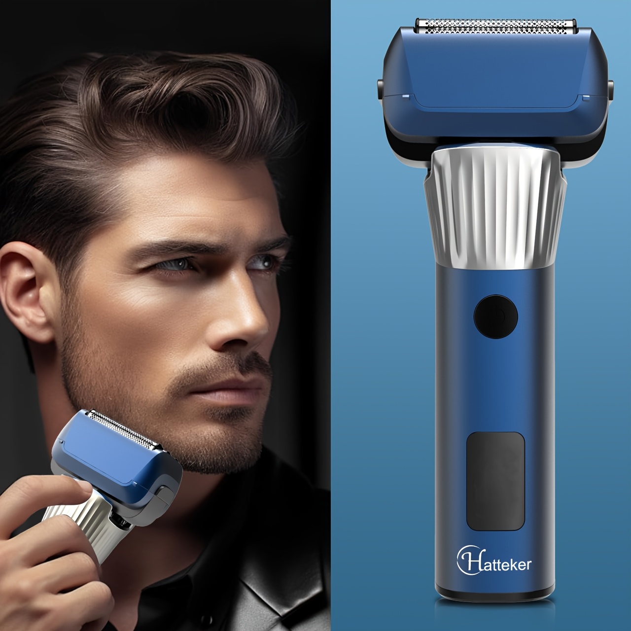 HATTEKER Heren Haarstylist Draadloze Haartrimmers En Trimmers Set, Verzorging Gezicht, Baard En Lichaam, Beste Draadloze Haartrimmer Voor Heren