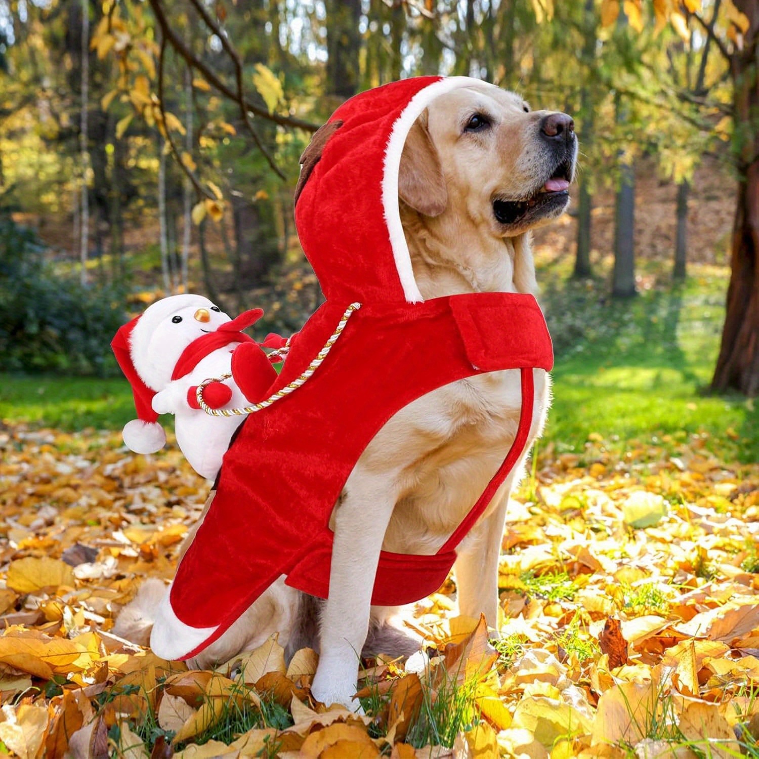 white christmas dresses Dog Christmas Outfit for Large Dog, Brown Deer / 7XL main image 1