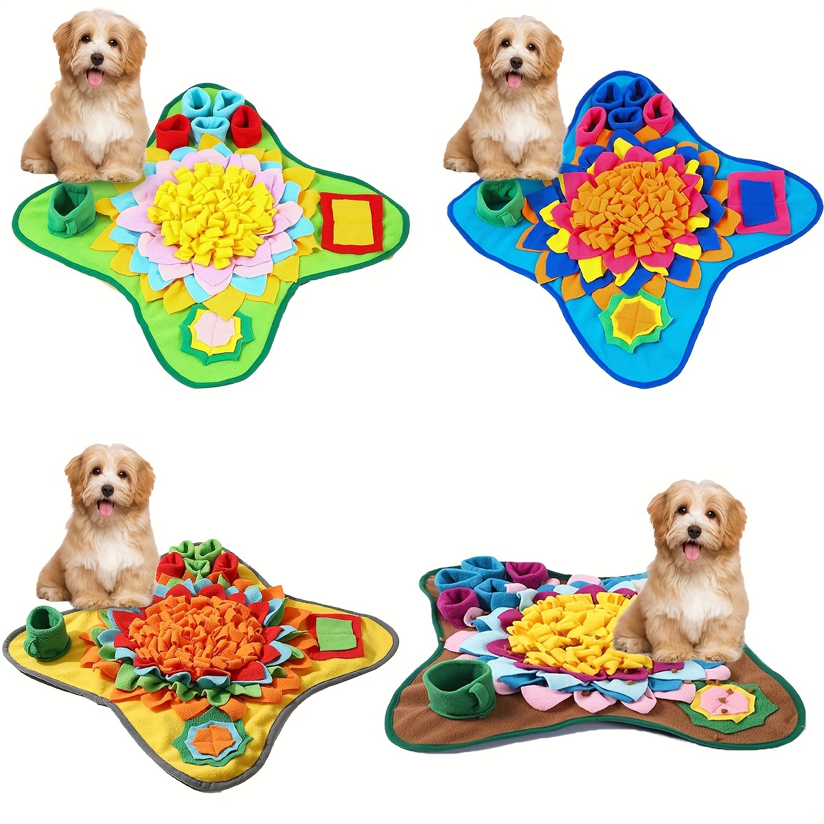 

Interactive Feeding Mat, Dog Enrichment For Foraging , Pet Sniffing Pad And , Multiple Styles