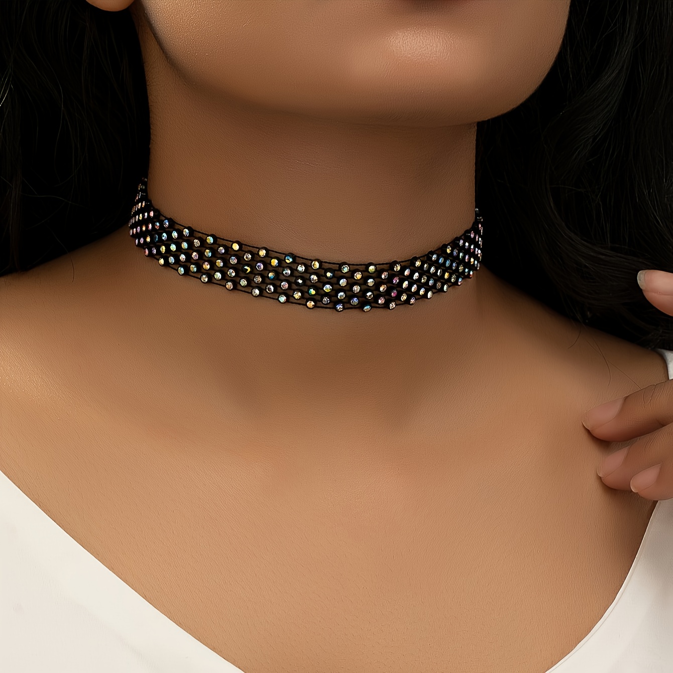 Bohemian Beaded Short Women's Choker Necklace, Suitable For Daily Wear And Parties