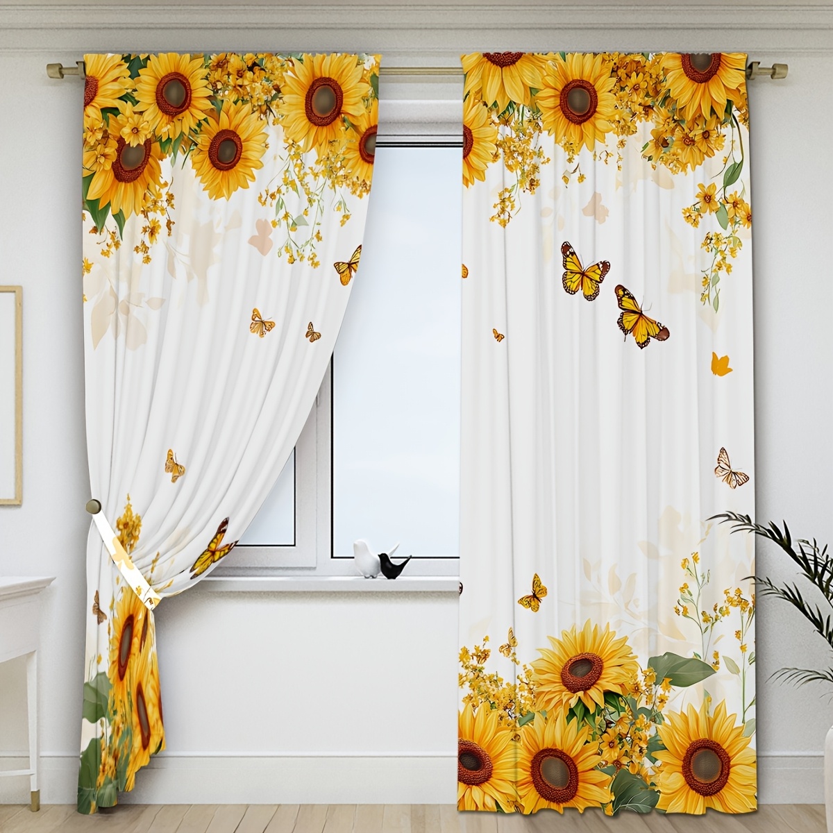 TEMU Confezione pezzi, con di Bellissimi Girasoli da Giardino, Design con per , Facile da Appendere, , Definizione Non Sbiadisce, Decorativa per ,