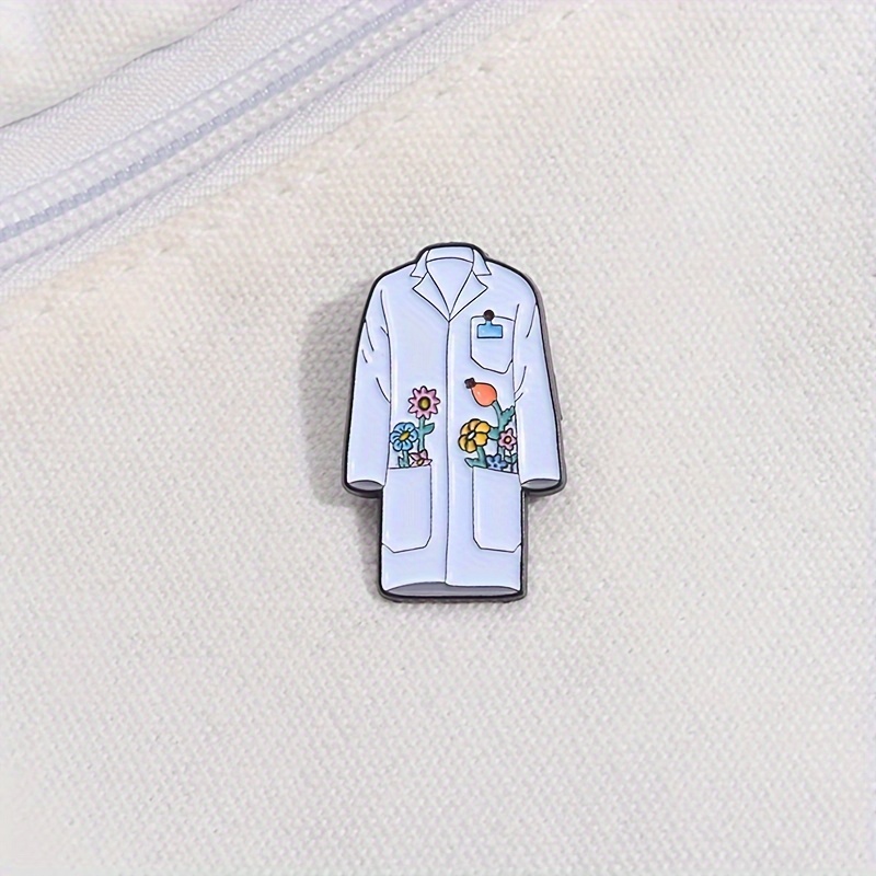 

Flowers Doctor Nurse Dress Backpack Hat Decorative Brooch Enamel Lapel Pin Gift Jewelry