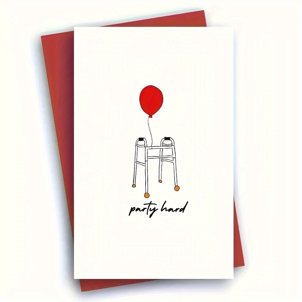 Image of 1pc, Birthday Card, "" Card, Birthday Gift Cards, Unusual Items, Perfect For , Family, With 5 Colors Envelope