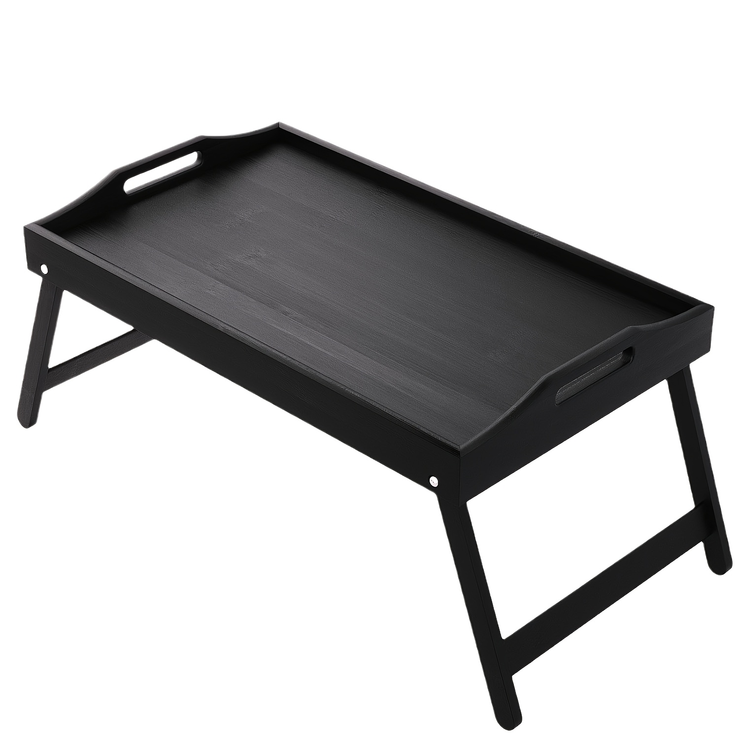 Folding Leg Bedside Table – Multifunctional Breakfast And Dining Tray With Handle, Ideal Laptop Desk For Sofa, Bedside, And Dining Table 50×30×22.5cm