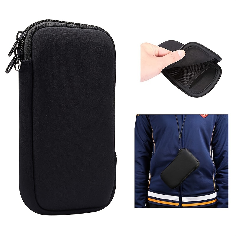 

1pc Neoprene Phone Bag Portable Small Storage Bag For