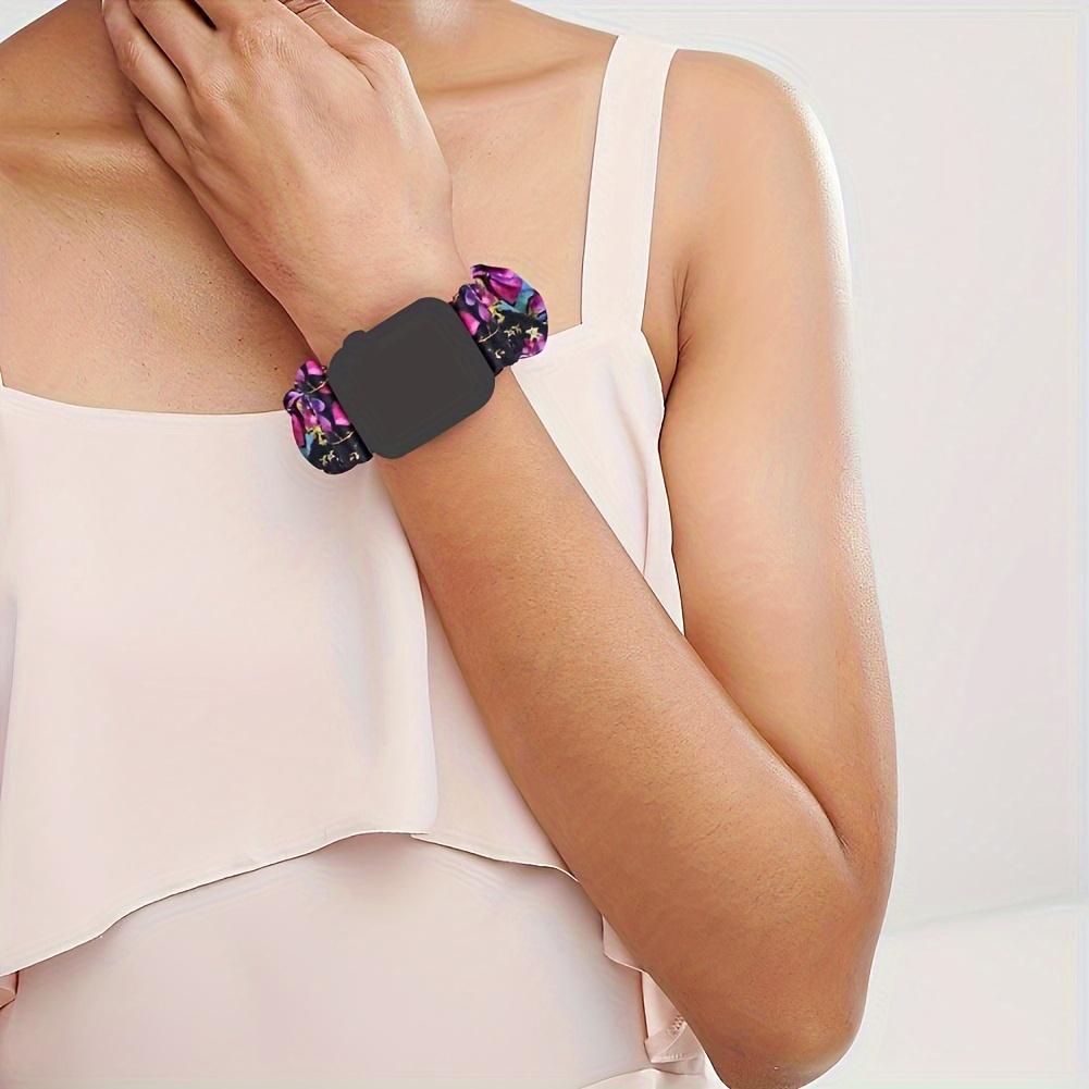 10 paquetes de pulseras Scrunchie para for iphone Watch con for iwatch  Ultra/SE/Serie 9/8/7/6/5/4/3/2, correas de tela con bonitos