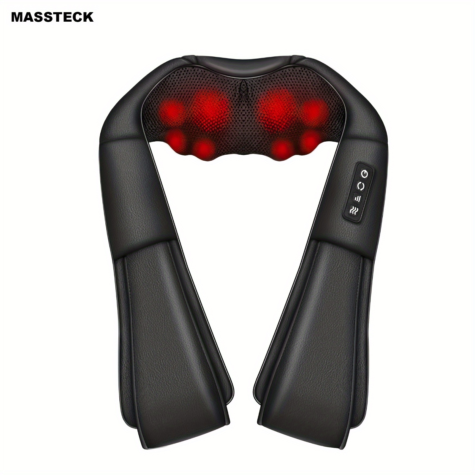 

Massteck Neck Massager With Heat, Shiatsu Massager For Neck, Back, Shoulder, Foot And Leg, Deep 3d Massager For Relax Muscles At Home And Office, Gifts For Women And Men