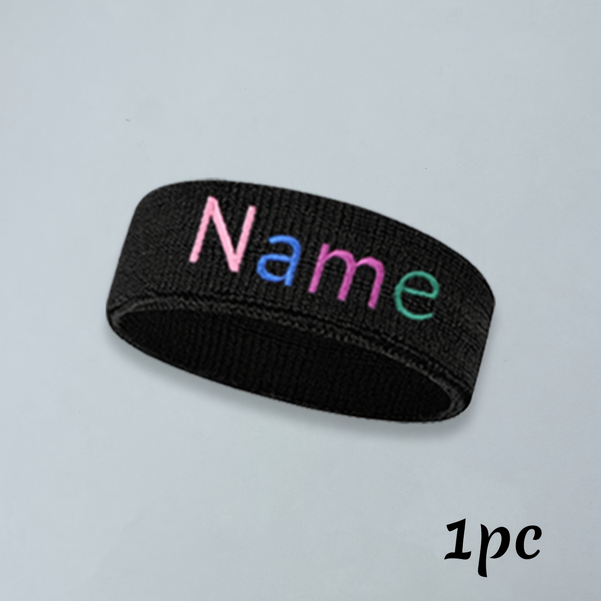 E-shop Personalisierte bestickte Stirnbänder mit Namen, personalisierte Stirnbänder für Damen, individuelles Schweißband, anpassbares Stirnband,