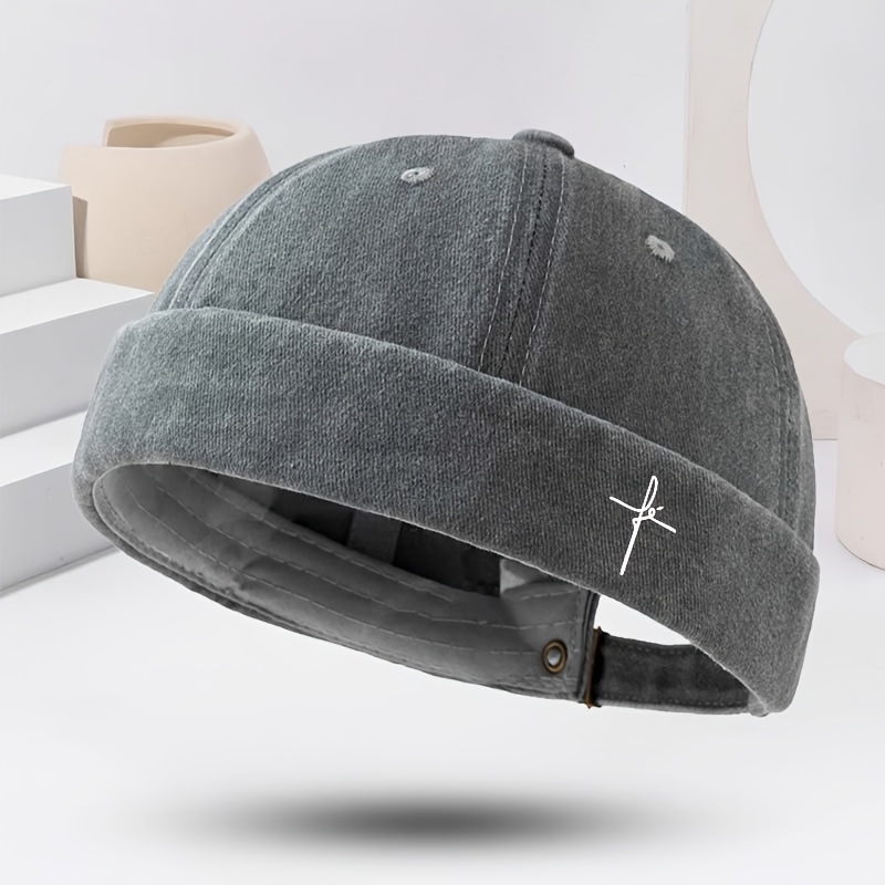 Adjustable Brimless Fedora, Soft Lightweight Vintage Sailor Hat
