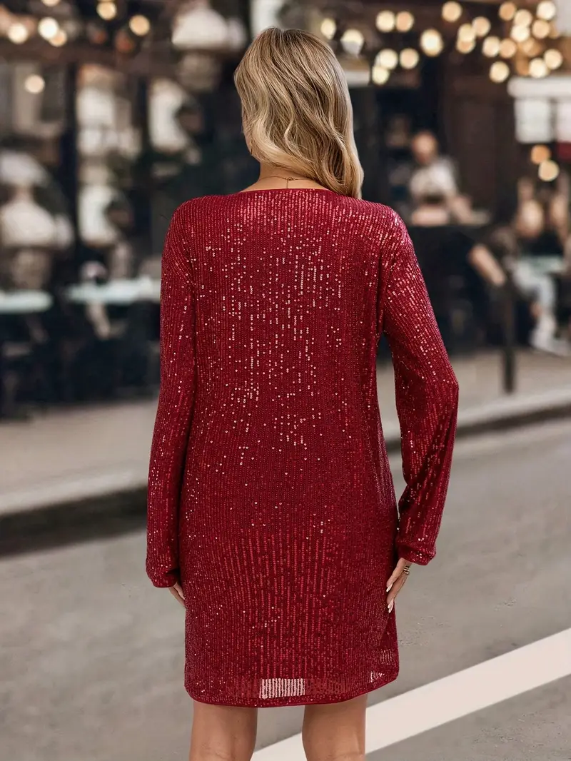 christmas sequin lined dress womens sequin dress fashion - Temu Mauritius christmas sequin lined dress womens sequin dress fashion - Temu Mauritius
