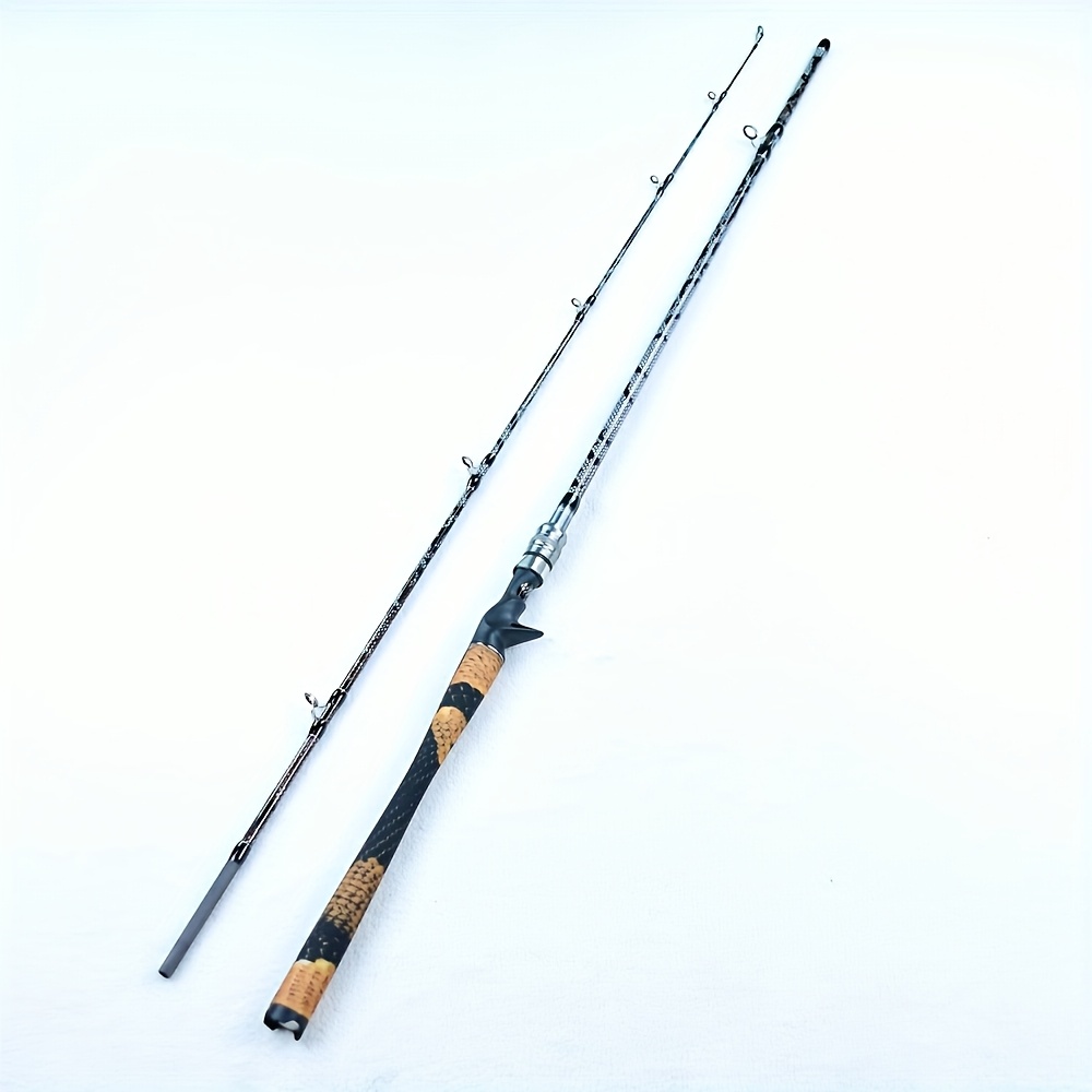 xh adjustable heavy duty carbon fiber fishing rod 6 89ft 7 87ft two section design with guide tips   handle ideal for   fishing perch bass   carp