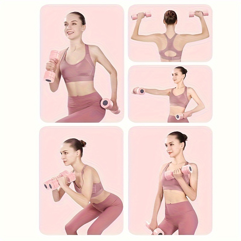 Pair of Pink Adjustable Weight Dumbbells Set (1 Pair 5kg) Single  Suitable for Home Gym, Strength Training, Arm Muscle Exercise Ideal  Christmas