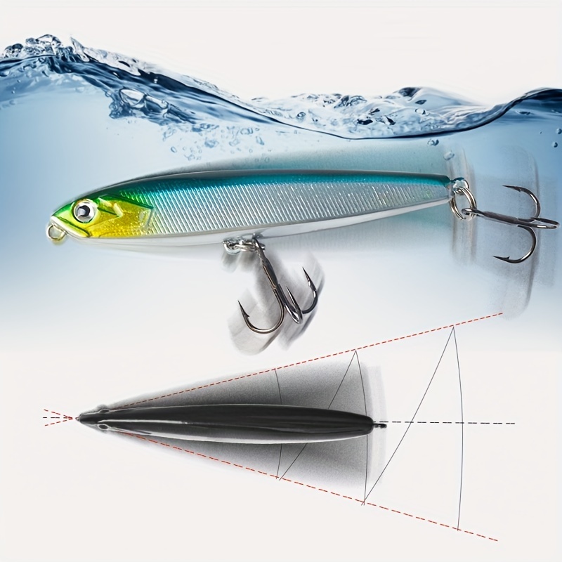 Slow Sinking Pencil Lure Bionic Fishing Lure Long Casting - Temu