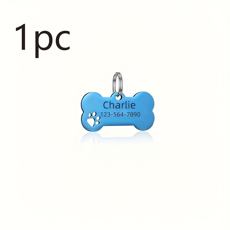 Customized Personalized Dog Tag, Durable Stainless Steel Tag