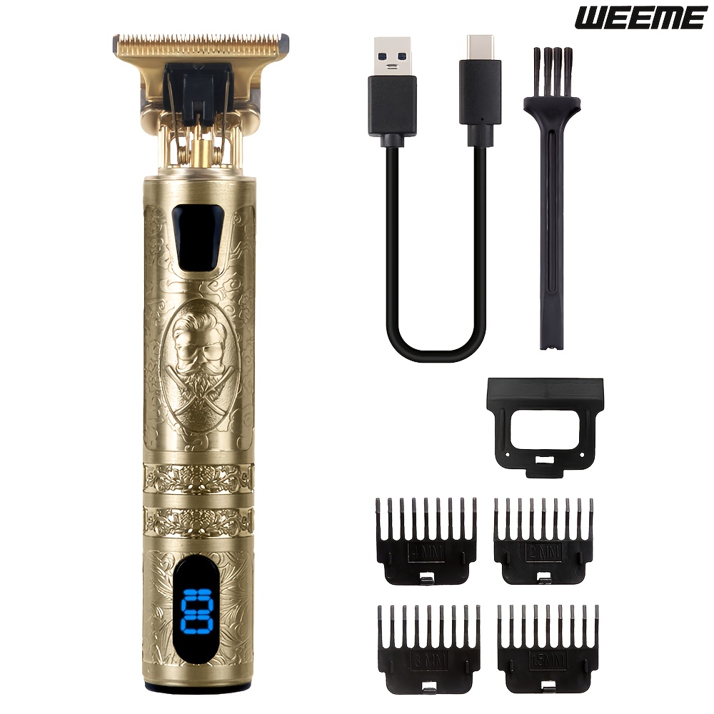 Tondeuse Cheveux Et Barbe Rechargeable LED Professionnelle - 3 En 1 - Sans Marque