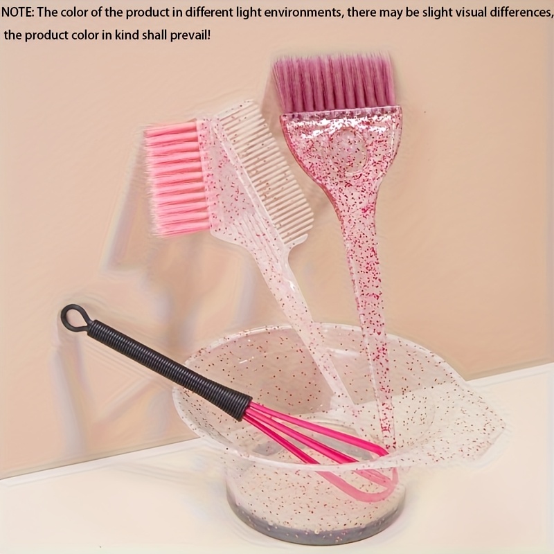 E-shop Ein 4-teiliges Set, bestehend aus einem Frisur- und Highlighting-Färbeset, einem schimmernden Haarfärbekamm, einer einseitigen, weichen,