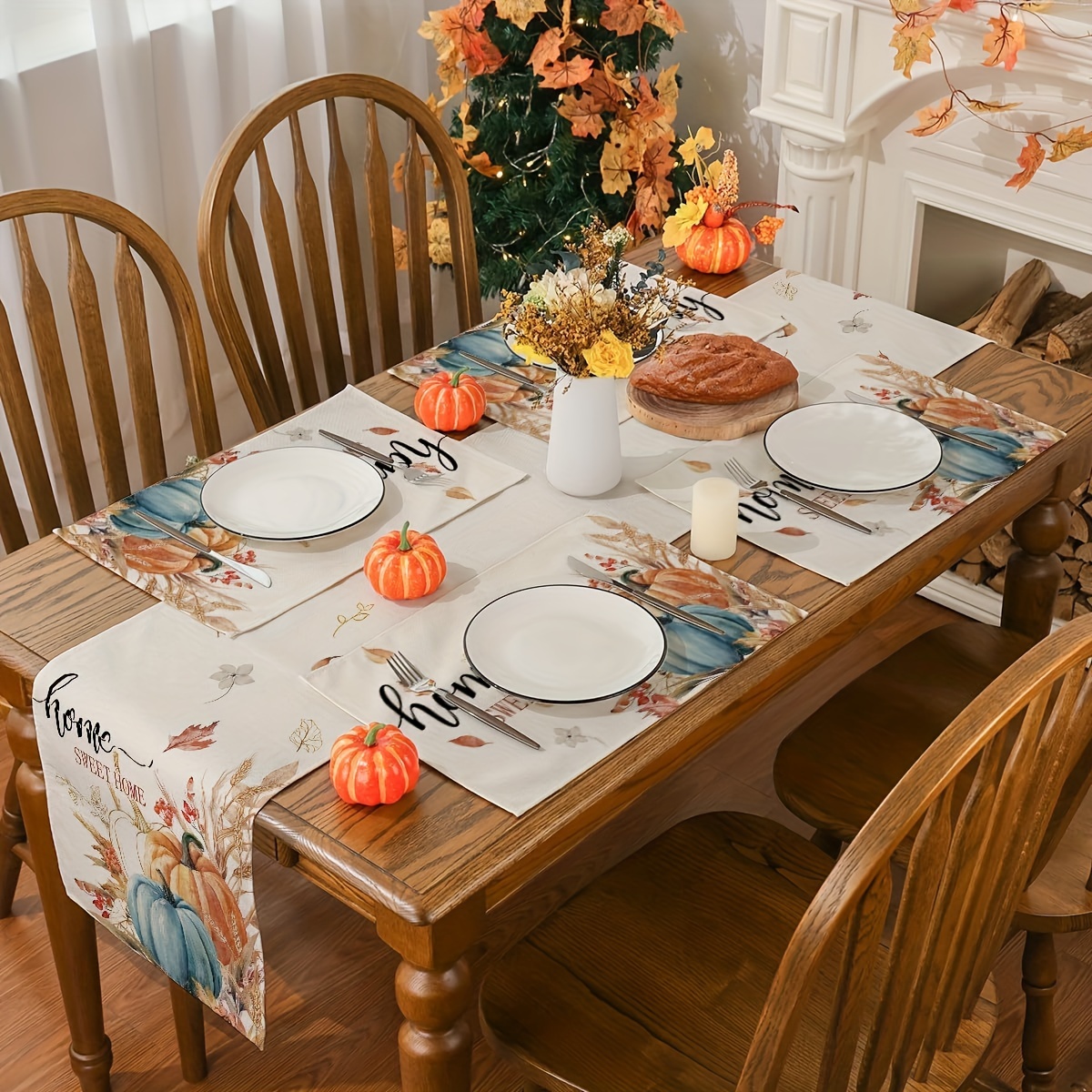 Table Runner with 5 good placemats