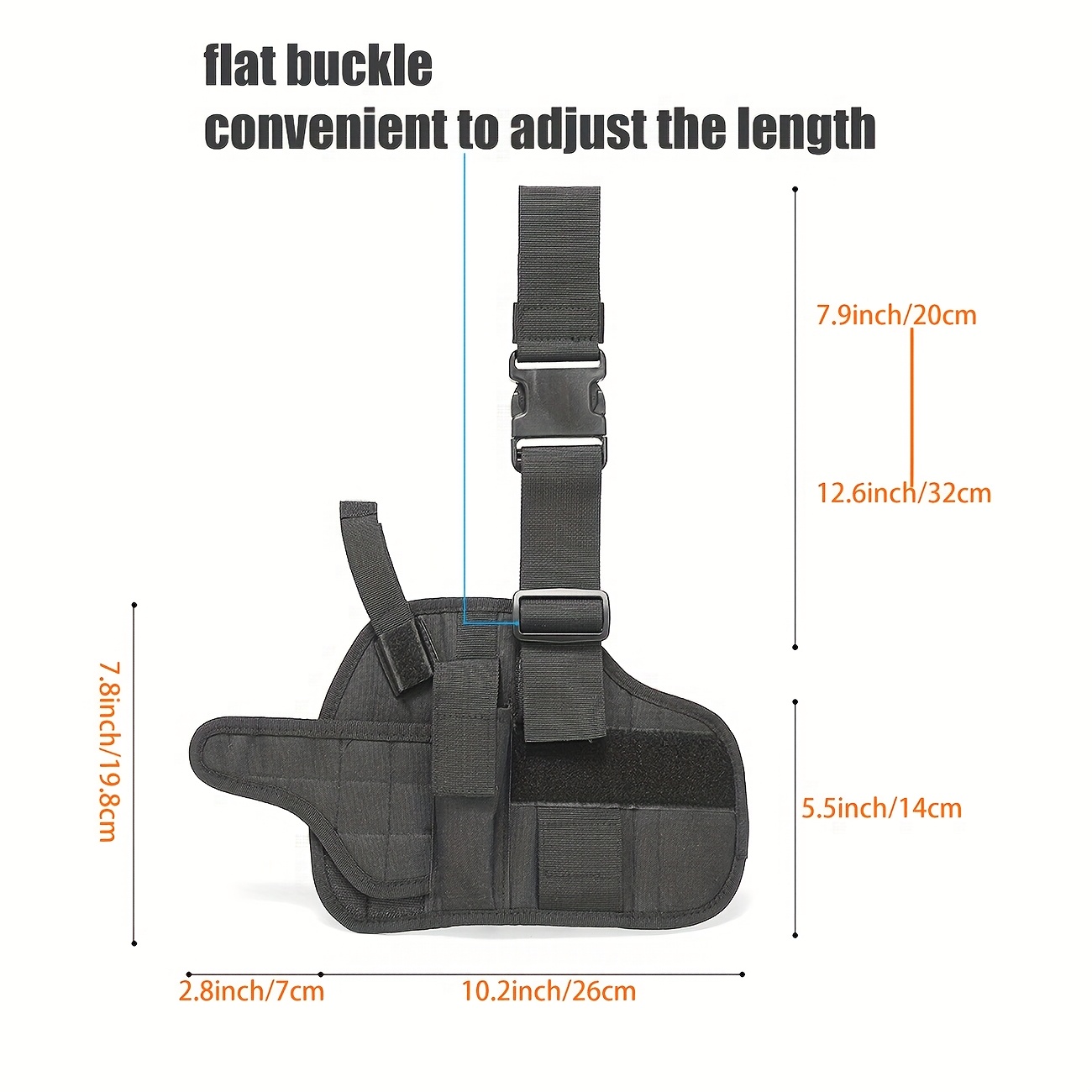 Drop Leg Holster for Pistol, Right Handed