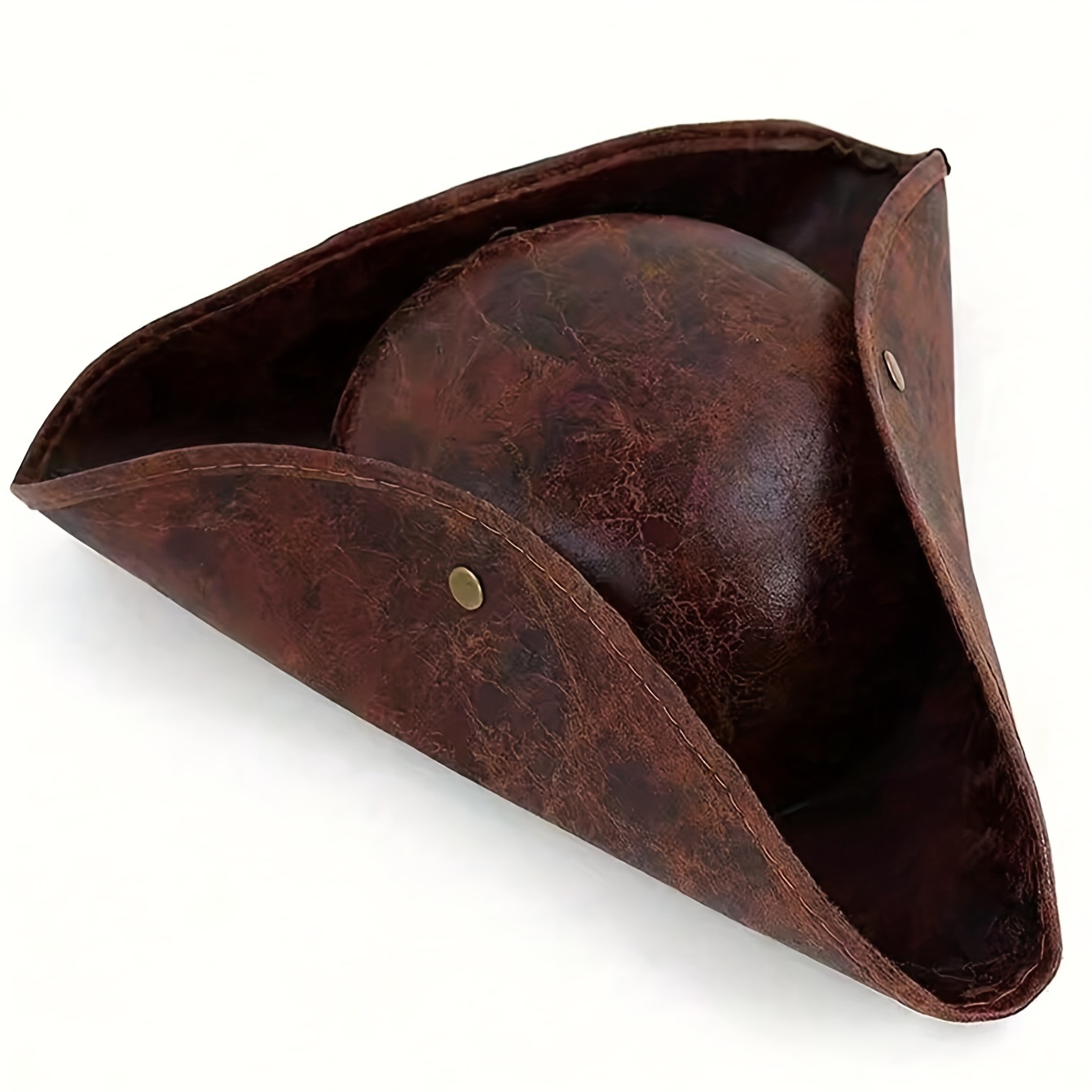 1 unisex pu leather pirate hat sailors three   hat fashionable captains hat for performance costumes masquerade parties and cosplay props
