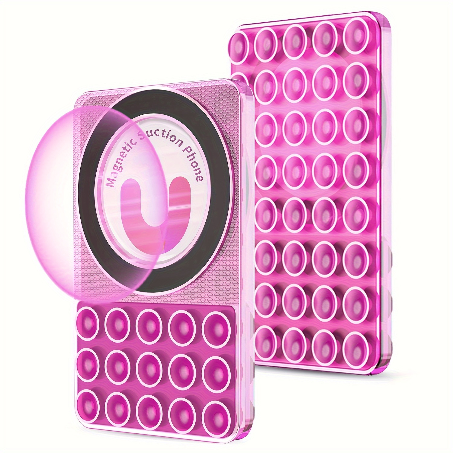 

Pink Mobile Phone Holder, Magnetic Holder, Can Be Adsorbed In The Bathroom, Bedside, Kitchen And Other Places, Super Strong Suction, Suitable For A Variety Of Scenes