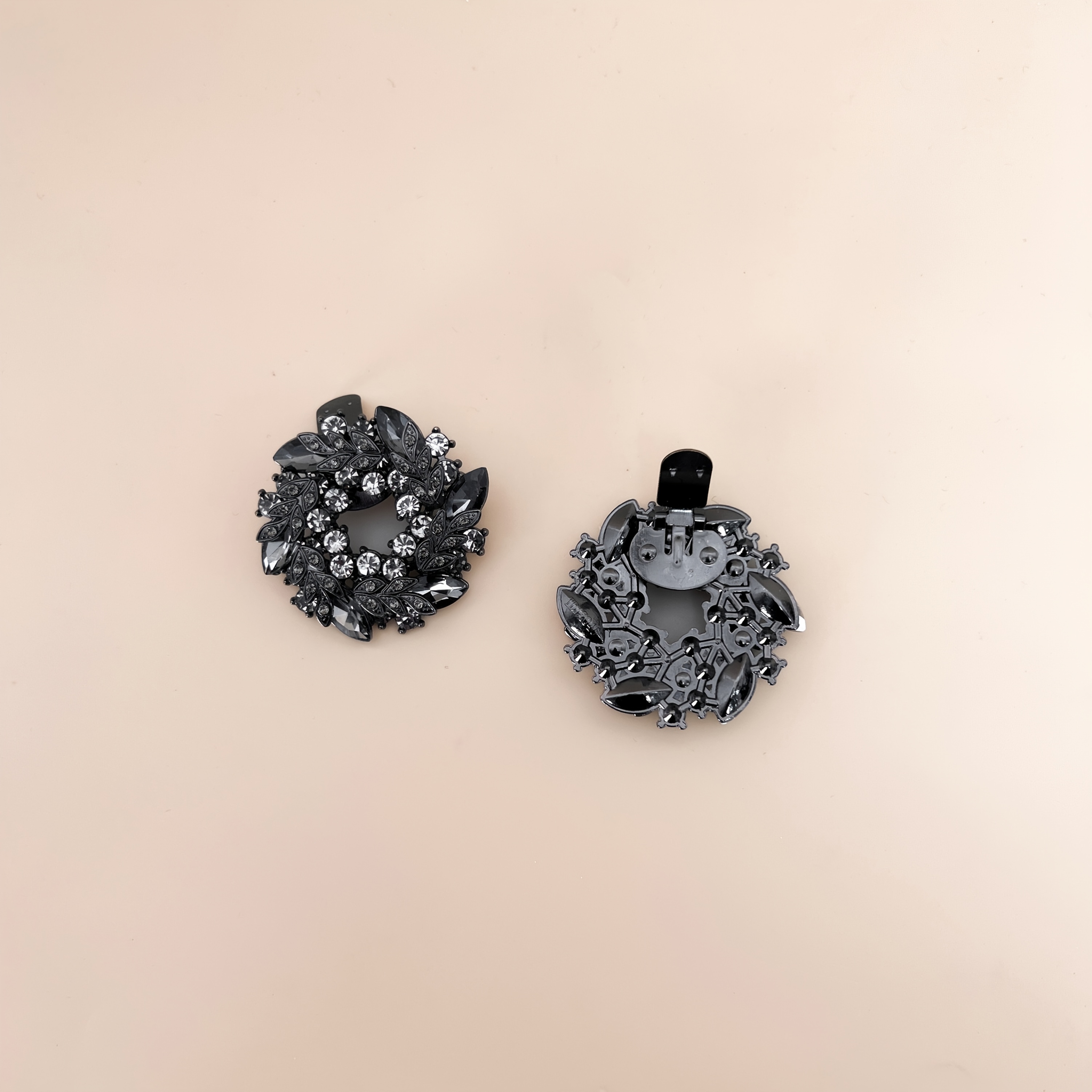 Image of Pair Of Rhinestone Shoe Clips, Floral Shoe Jewelry, Apparel , Shoe Decoration Accessories, Birthday Gift, Wedding Bridal Party, Multipurpose Diy Shoe Decor Accessories