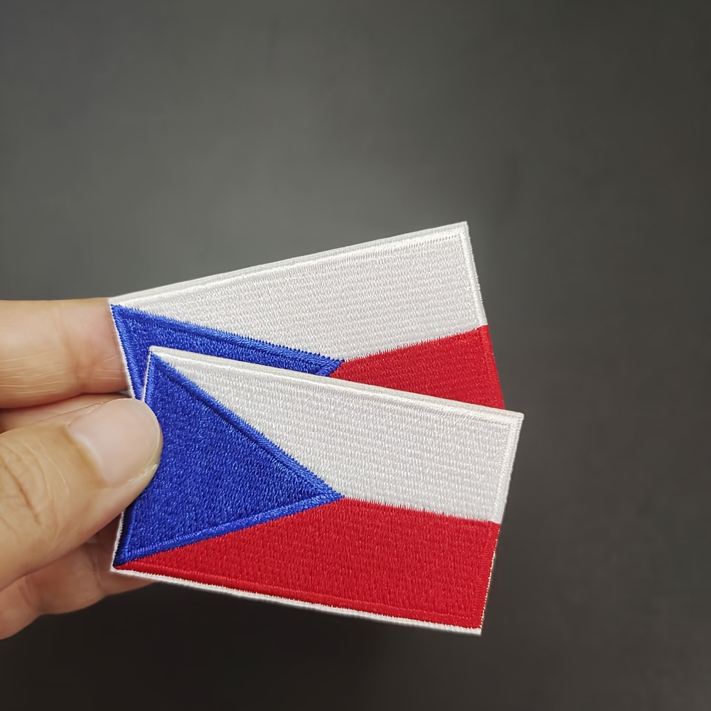 Stemma Ricamato Bandiera Francese – Termoadesivo 2x3 Cm – Per Zaino, Vestiti, Berretto - 3