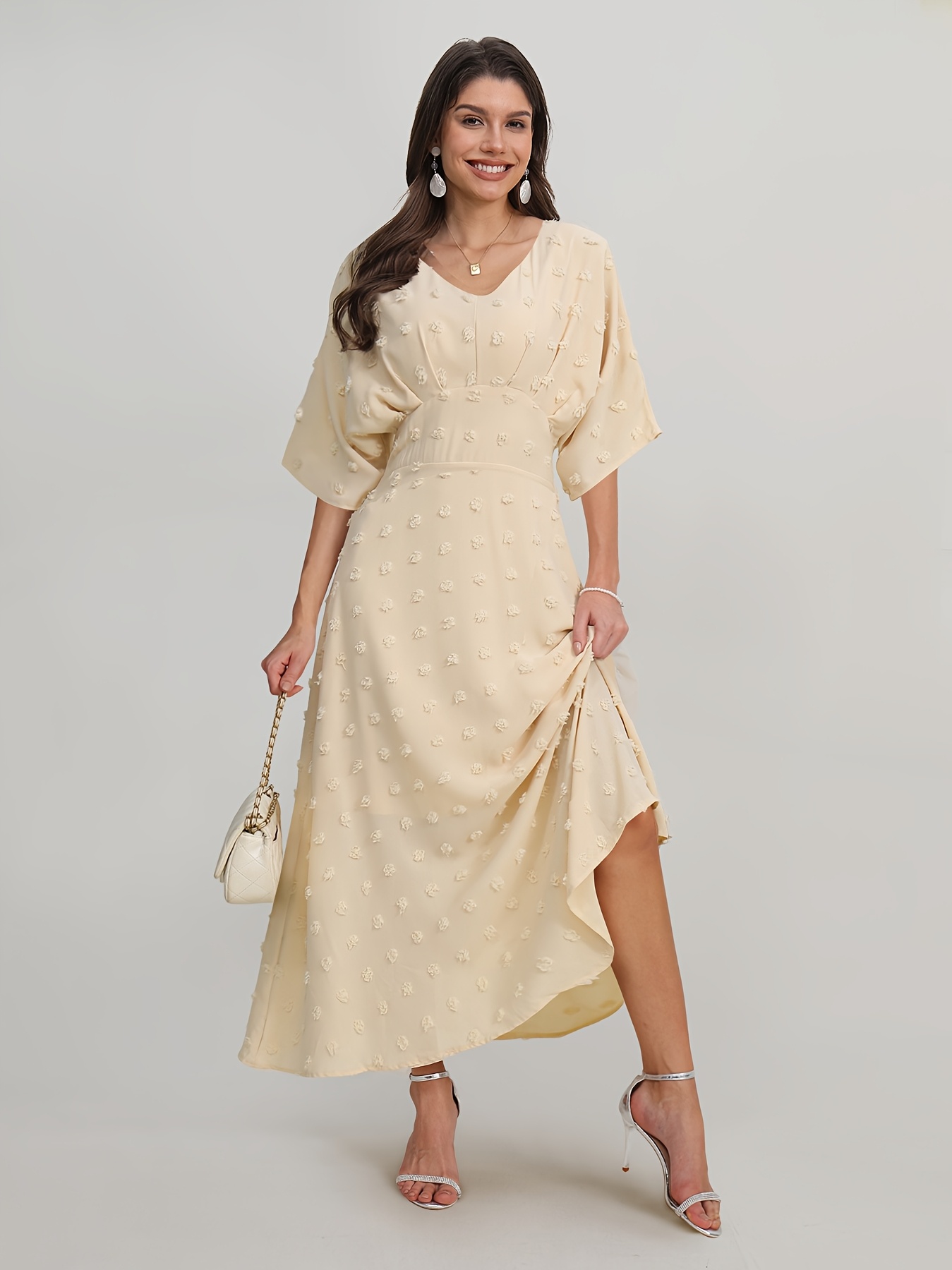 princess polly baby blue dress Wheat Stretch Slim Fit Suit Pants main image 1