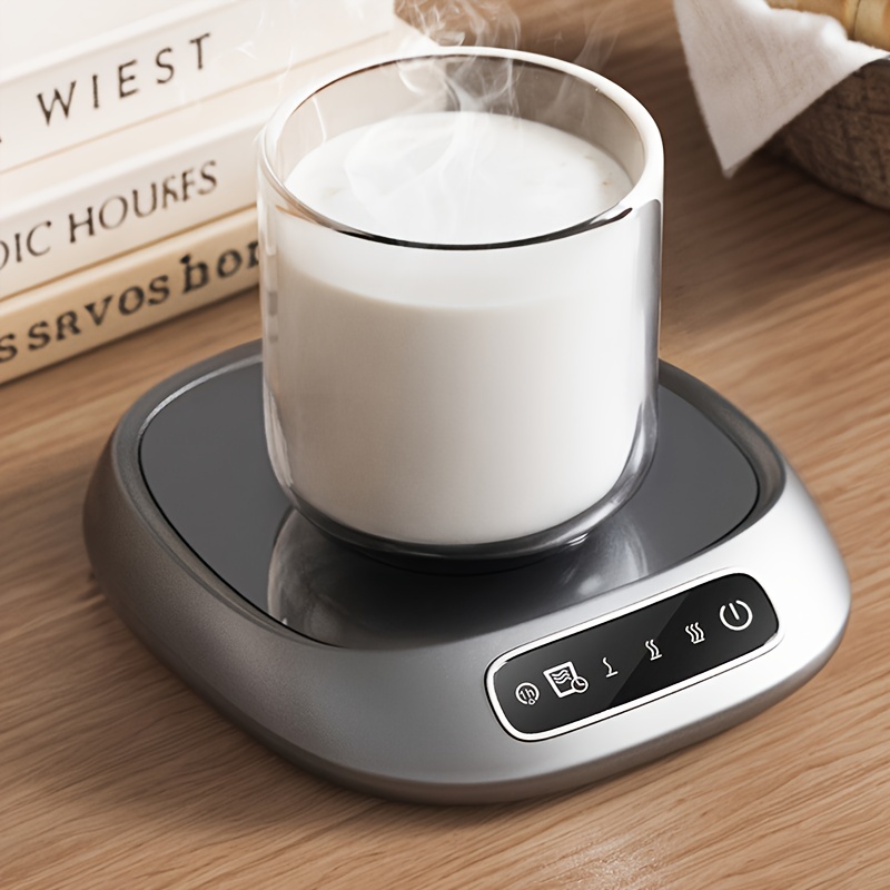 

1pc Smart Beverage Warmer Coaster - 3 Temperature Settings, Usb Powered Heating Pad For Drinks, Milk, Tea, Hot Chocolate, Ideal For Home And Office Use, Non-food Contact Plastic Material