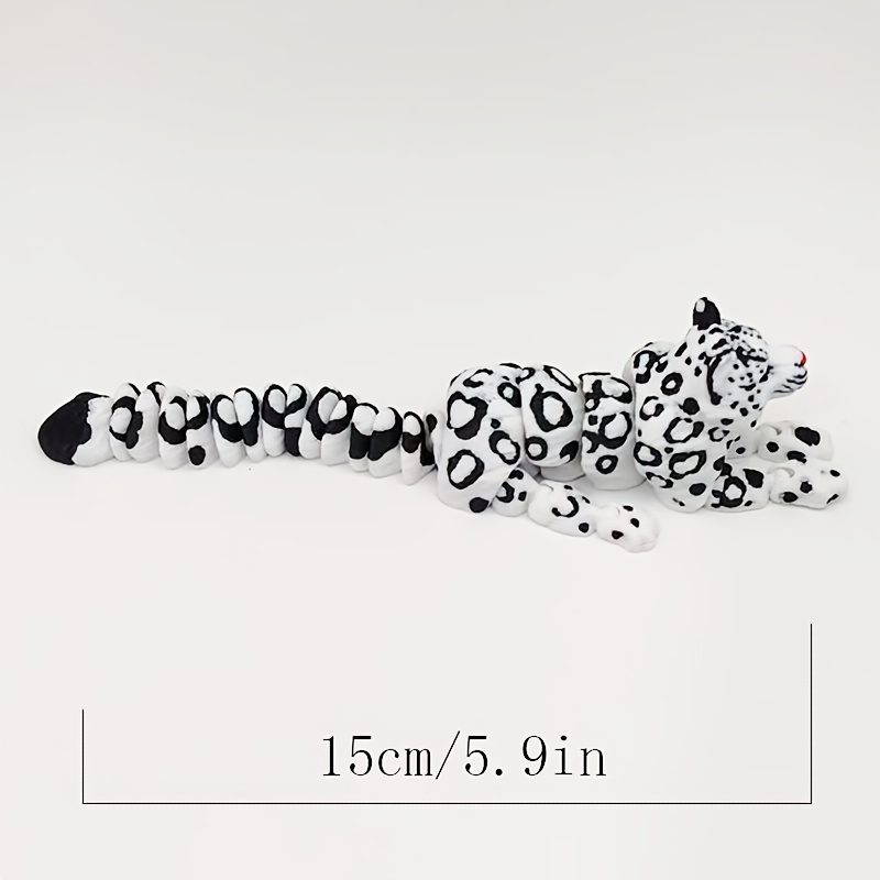 3d Printed Snow Leopard Statue - Creative Collectibles, Perfect Easter Gifts, Home Decor Desktop Decoration, Ideal For Gift , Holiday Decoration