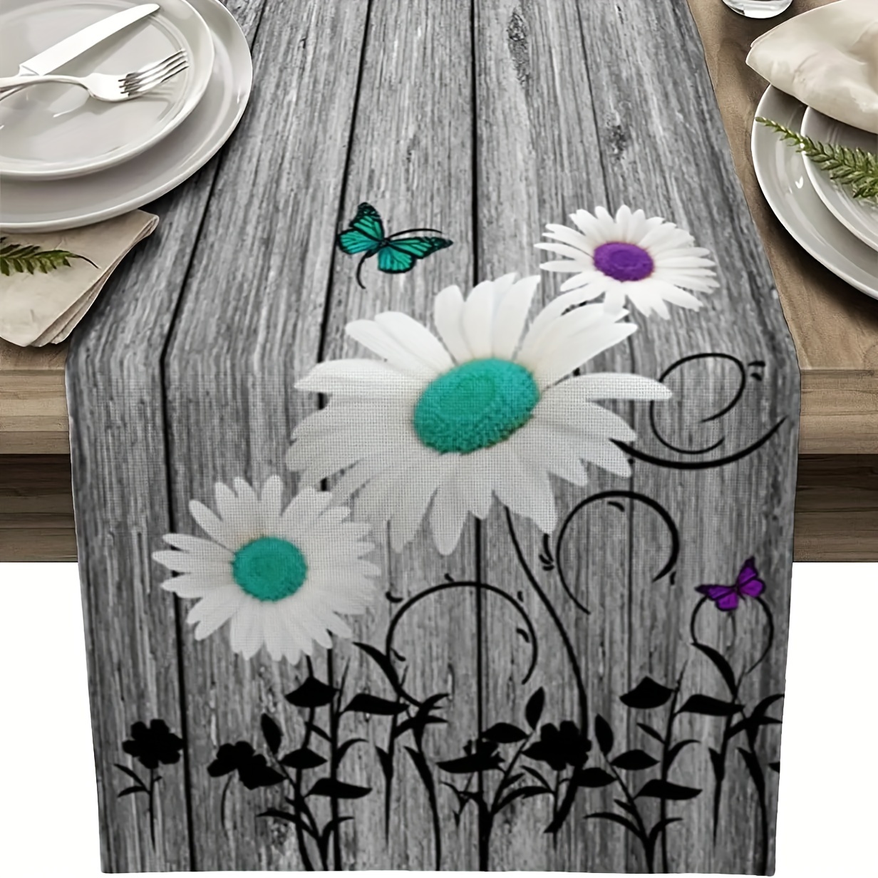 Blue White Orange Red Daisy Sticker Summer Flower Garden - Temu