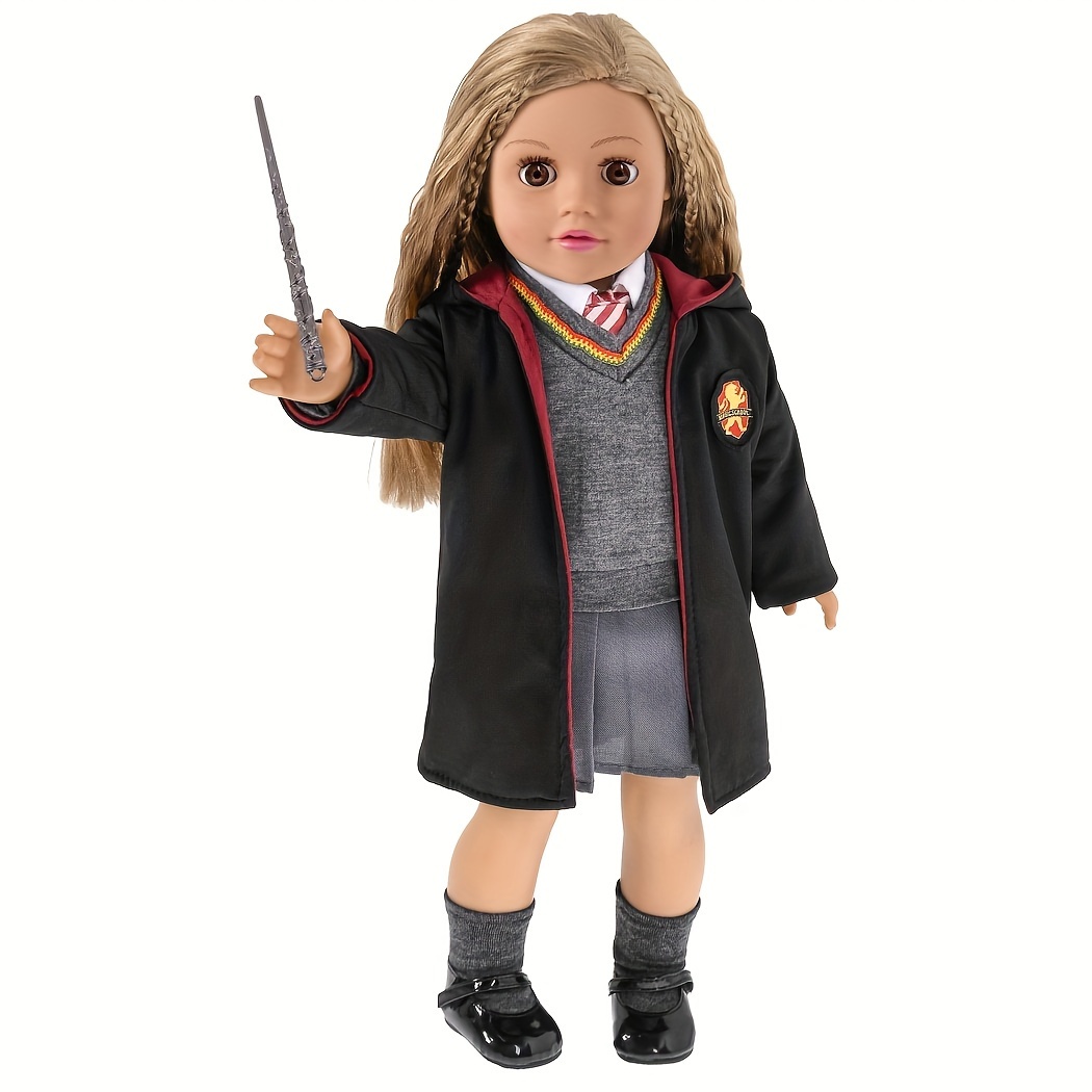 

18 Inch Doll Clothes And Accessories Magic School Uniform Inspired Costume Include Outfit Shoes For Girls Gift (no Doll)